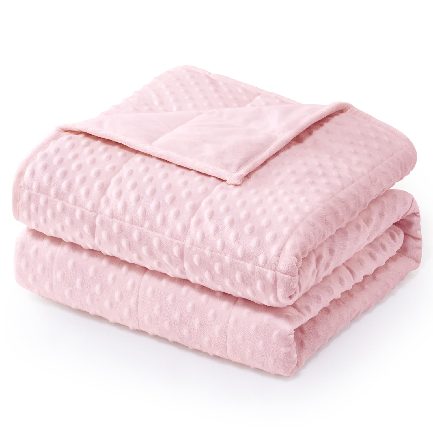 Wemore Minky Dot Weighted Blanket for Adults Twin