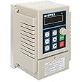 AC 220V Variable Frequency Drive Single Phase Input to 3 Phase Output Frequency Converter VFD Inverter for Spindle Motor Speed Control (0.75KW 1HP 5A)