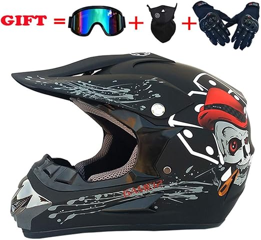skull dirt bike helmet
