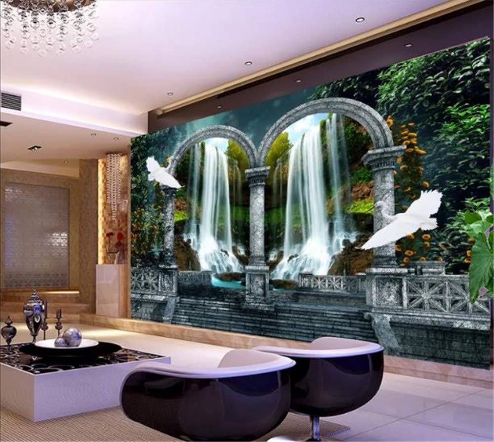Téléchargement gratuit Images Hd Print Mural 3d Mural Wallpaper Fantasy Wonderland Cascade Eau actualisé salutations
