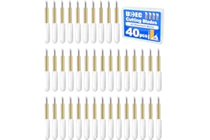 UCEC 40 PCS Premium Fine Point Replacement Blades Compatible with Cricut Maker 4/Maker 3/Explore 4/Explore Air 2/Air 3 Cutting Machines, Replacement Cutting Blades for Slicing Cuts Glitter Vinyl