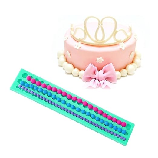 Silicona Cadena de la perla Fondant Cake Chocolate Decorating ...