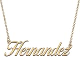 HUAN XUN Customized Custom Simple Any Name Necklace