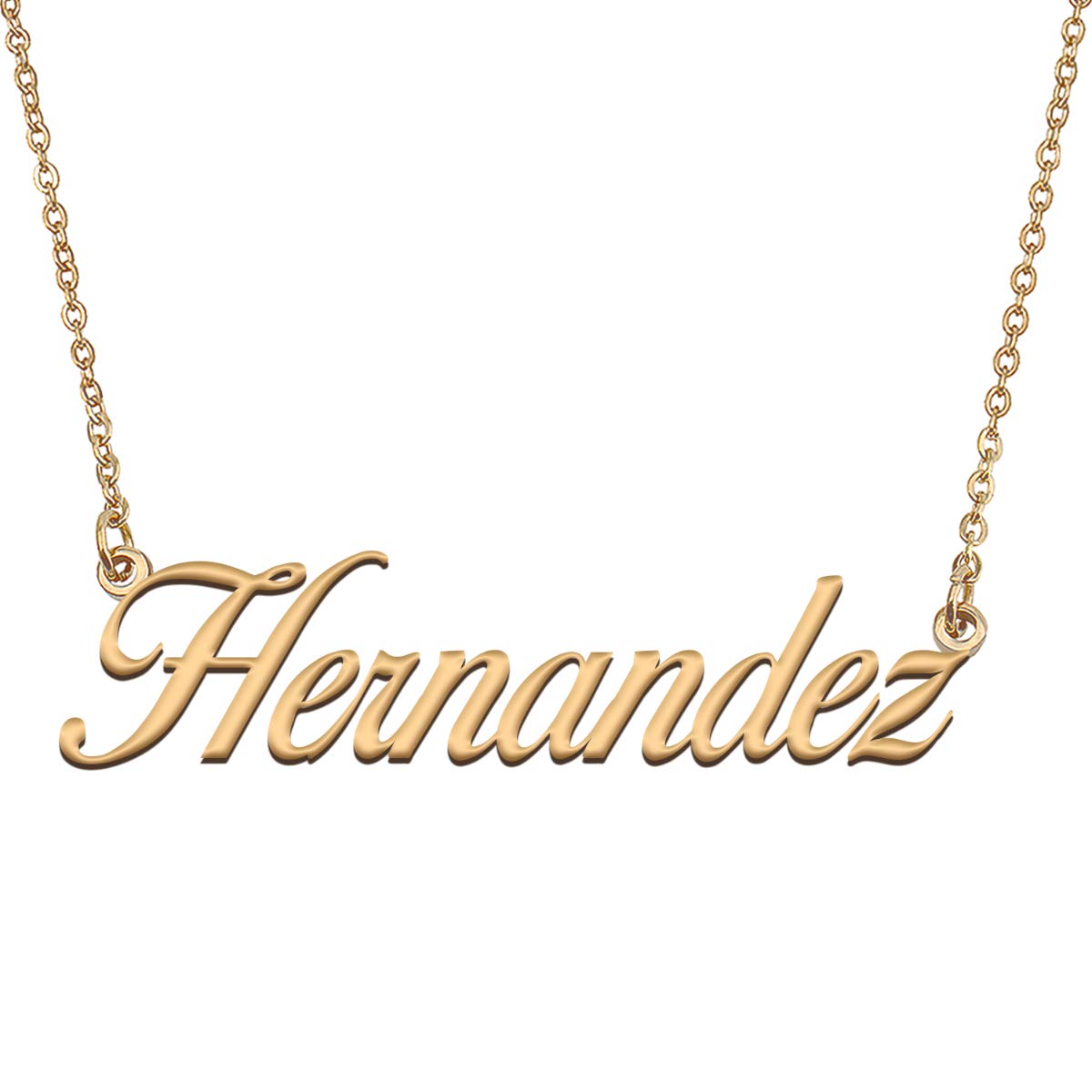 HUAN XUN Customized Custom Simple Any Name Necklace
