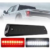 KanSmart LED Third 3rd Brake Light Compatible with 2009-2014 Ford F150 | Smoke ABS Housing, IP65 Waterproof, Seal Gasket Foam, Plug &amp; Play, High Mount Tail Light, Night Unloading, Not for Raptor