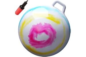 WALIKI Hopper Ball for Adults | 29-Inch Hippity Hop Ball | Jumping & Hopping Ball for Mom, Dad, Grandparents, and Fun Races | Tie-Dye