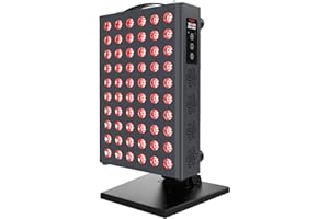 Hooga Red Light Therapy Panel for Face and Body, Red & Near Infrared LED Light with Timer and Stand, 60 High-Efficiency Low-Level LEDs (<5 mW), Flicker-Free Wellness and Recovery Device – PRO300