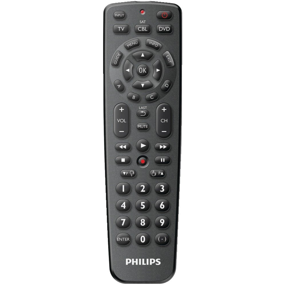 Amazon.com: Philips SRP1103/27 Universal Remote Control featuring Simple  Setup (Black) (Discontinued by Manufacturer): Home Audio & Theater