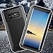 Samsung Galaxy Note 8 case,LISOPO Heavy Duty Hybrid Armor Alloy Aluminum Metal Bumper Soft Rubber Military Shockproof Hard Case For Samsung Galaxy Galaxy Note 8 (Black)