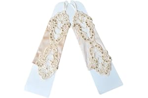 LeJulyeekay Lace Communion Gloves Wedding Pageant Princess Flower Girls Gloves