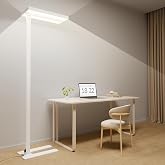 Honeywell 02E Gen Sunturalux LED Floor Lamp 8000LM Tall Standing Lamp | 4000K Daylight, CRI&ge;98, 80W Super Bright, 77" Modern Stand Reading Light for Bedroom, Living