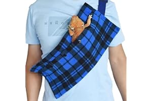KABAHORZE Small Animal Sling Carrier,Bearded Dragon Carrier Lizard Carrier and Reptile Carrier with Adjustable Strap