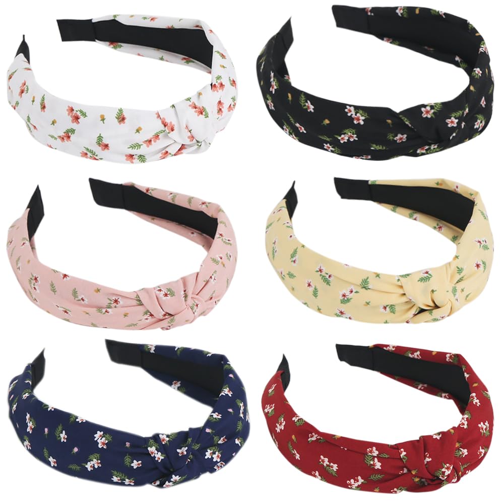 Fashion Elastic Twist Hair Bands - Knot Fabric Headbands for Women and Girls - Ladies Hair Accessories (mihua4)