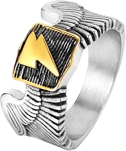 Amazon Ianlex メンズリング おしゃれ 翼 メンズ 個性リング サイズ 14 シルバー リング 通販