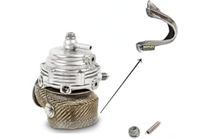 BSTFLEX Titanium 38mm External Turbo blanket for Wastegate Heat Shield Cover Kit Fiberglass Jacket Bag Turbocharger (38mm)