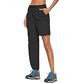 PINSPARK Women's Hiking Zip Off Pants Waterproof Convertible Shorts Lightweight for Camping Sweatpants with Pockets