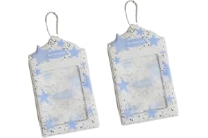 HILEAPX 2pcs Stars Kpop Photocard Holder, 3 Inch Cute PVC Photo Card Holder fof Kpop Album Idol Card Credit ID Bank Card (No Photocard)