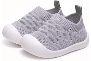 DUBUTO Baby Shoes Boys Girls Breathable Non-Skid Walking Sock Shoes First Walking Shoes With Soft Rubber Sole Infant Toddler Slipper Sneaker