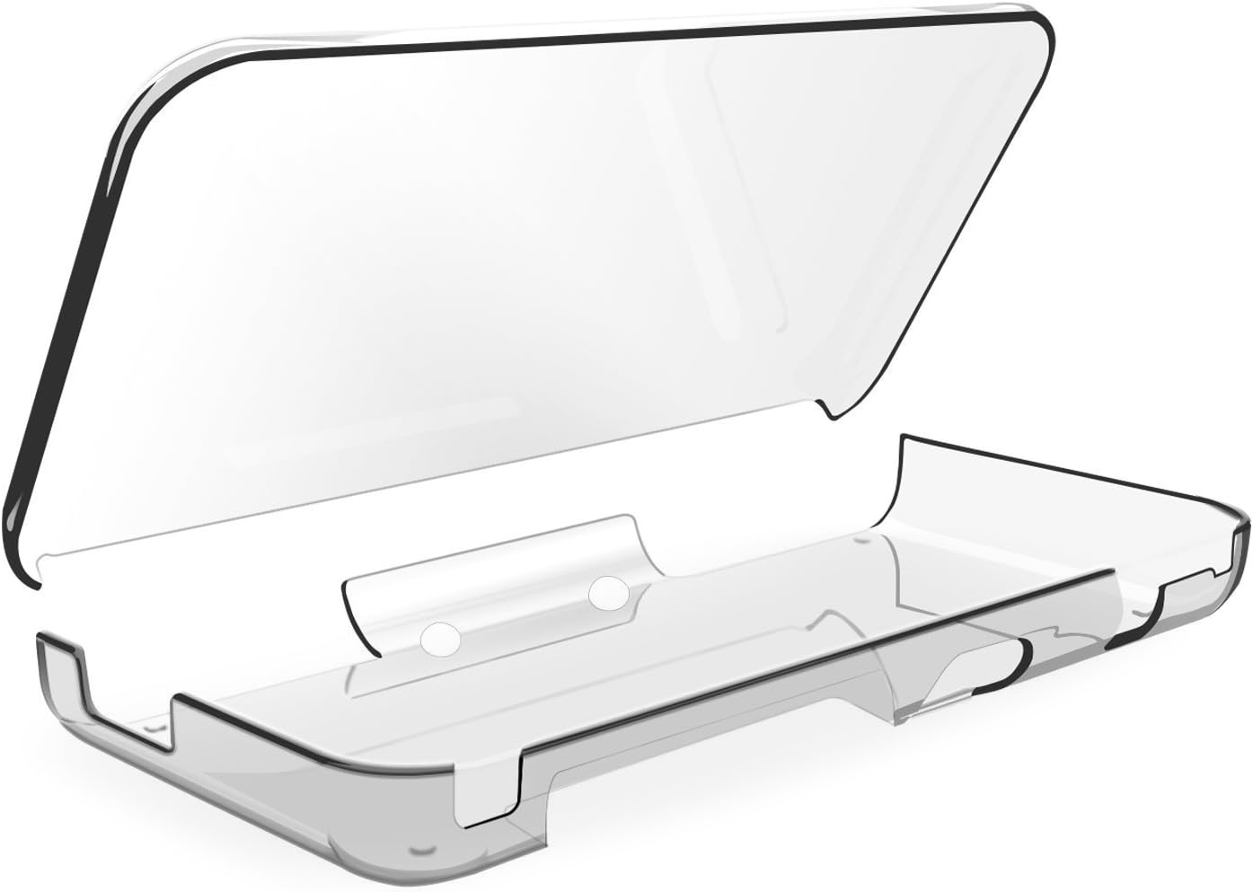 YockTec New Nintendo 2DS XL/LL Case Shockproof Protective Case Cover - High Quality Ultra-Thin Clear Soft TPU Case for New Nintendo 2DS XL/LL