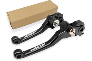 CNC Pivot Brake Clutch Levers for Honda CRF 450 R CRF 450 RX 2021 2022 2023 2024 (Black Glossy)