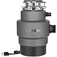 Chooba Garbage Disposal 3/4HP, Food Waste Disposal Continuous Feed, Garbage Disposal with Power Cord