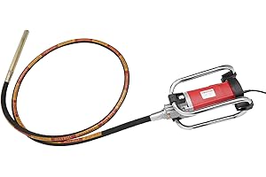 DDYOOK Electric Concrete Vibrator, 2000W 4300rpm Handheld Insertion Concrete Vibrating Tool with 13FT Vibrating Shaft, Portable Pencil Cement Vibrarator for Industrial Concrete Construction