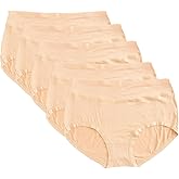 Warm Sun Women's rayon derived from bamboo Multi Pack Plus Size Stretchy Soft Breathable High Middle Waist Panties Size S-3XL