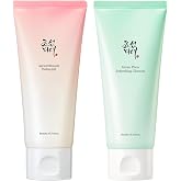 Beauty of Joseon Apricot Blossom Peeling Gel (100ml, 3.38 fl.oz.) with Green Plum Refreshing Cleanser (100ml, 3.38 fl.oz.), Korean Skincare