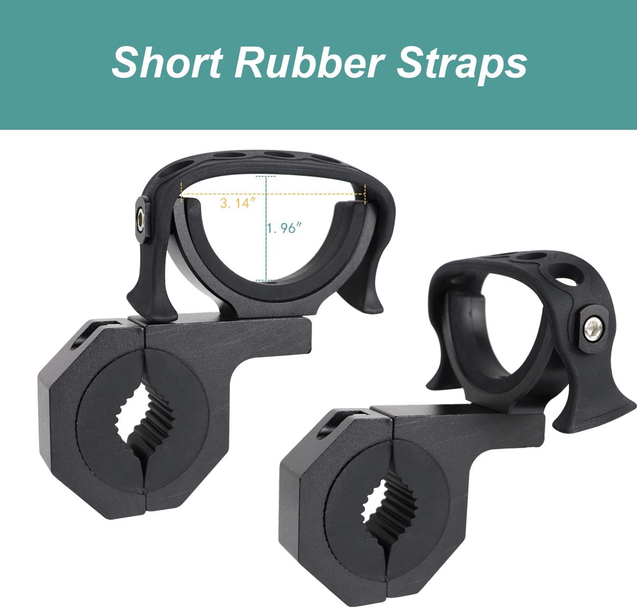 AUFER Universal Multifunctional Vehicle Mount Roll Bar Gun Rack Holder Water Drink Cup Holder Fit For Jeep Wrangler UTV Polaris RZR Ranger Can-Am Kawasaki roll bar tool mount: Automotive