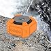 Amuoc Bluetooth Speakers, Portable IP65 Waterproof Outdoor/Shower Bluetooth Speaker Rugged Hi-Def Bass Sound with 10Hr Playtime Orange