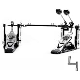 VAISOENY Double Bass Drum Pedal, Double Chain Kick Drum Pedal (V-SC-VZ14) | Double Kick Drum Pedal with Double Chain, Smooth Response, Stable Base, Adjustable Control Double Bass Pedal for Bass Drum.