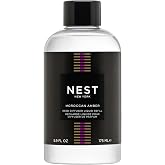 NEST New York Reed Diffuser Liquid Refill, Moroccan Amber | 5.9 fl oz - Fragrance for Up to 90 Days - Flame Free