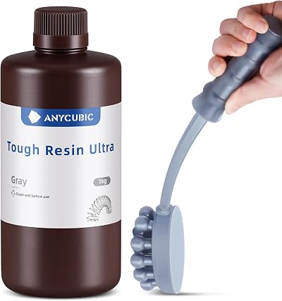Anycubic Ultra Tough Resin 1kg Grey High Impact Resistance Flexible Low Odor