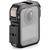 Tilta Camera Cage Horizontal Mounting Kit Compatible with DJI Osmo 360 | Quick Release | 1/4"-20 Mounts | Cold Shoe & Strap Slot | Lightweight Magnesium Alloy Frame – Black