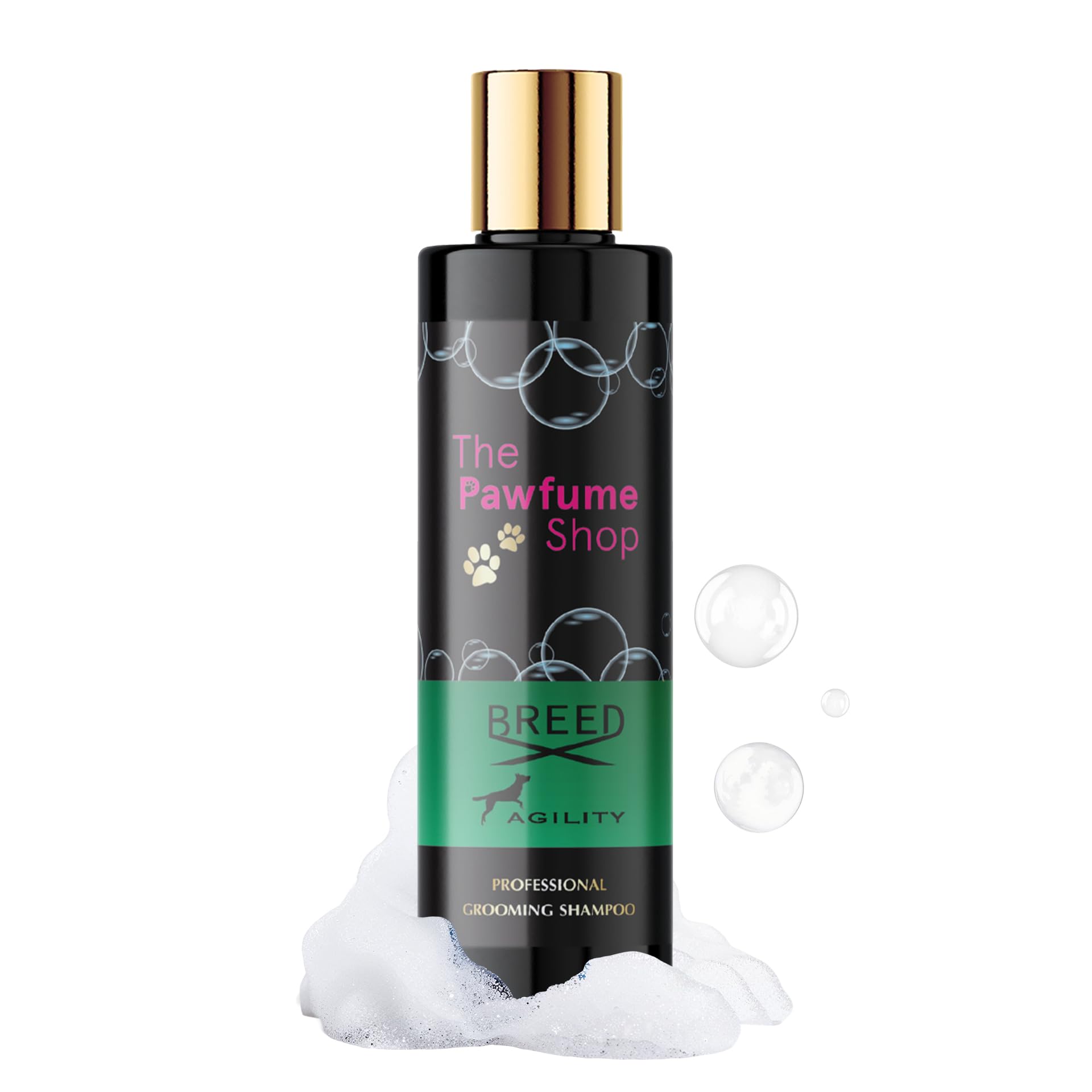 The Pawfume Shop - Breed, Male Dog Shampoo - For all Breeds & Sizes, Clean & Healthy Coat, Gentle on Skin, Long-Lasting & Refreshing Fragrance - 20:1 Dilution Rate, 250ml