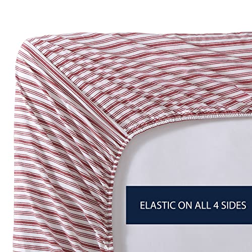 Nautica Percale Collection Bed Sheet Set 100 Cotton, Crisp
