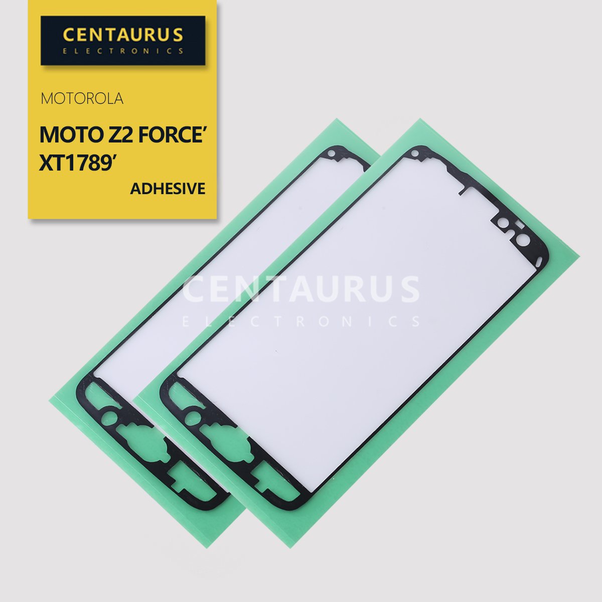 CENTAURUS Replacement for Motorola Moto Z2 Force Edition XT1789-01 XT1789-02 XT1789-03 XT1789-04 XT1789-05 XT1789-06 LCD Frame Adhesive (2pcs) Front Housing Glue Double-Sided Sticker Tape
