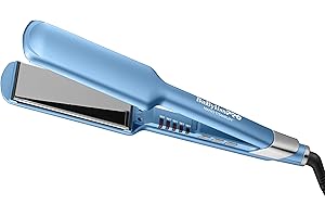 BabylissPRO Nano Titanium Ultra-Sleek Hair Straightener, Flat Iron for All Hair Types