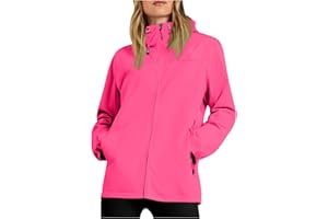 Plus Size Rain Jacket Women Waterproof Hooded Raincoats Travel Hiking Rain Coat Packable Windbreaker with Pockets