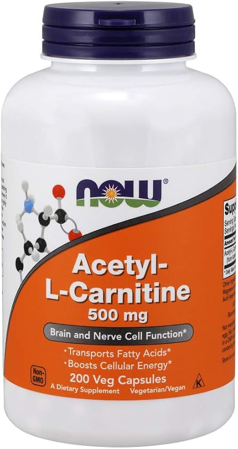 Amazon Com Now Supplements Acetyl L Carnitine 500 Mg Amino Acid