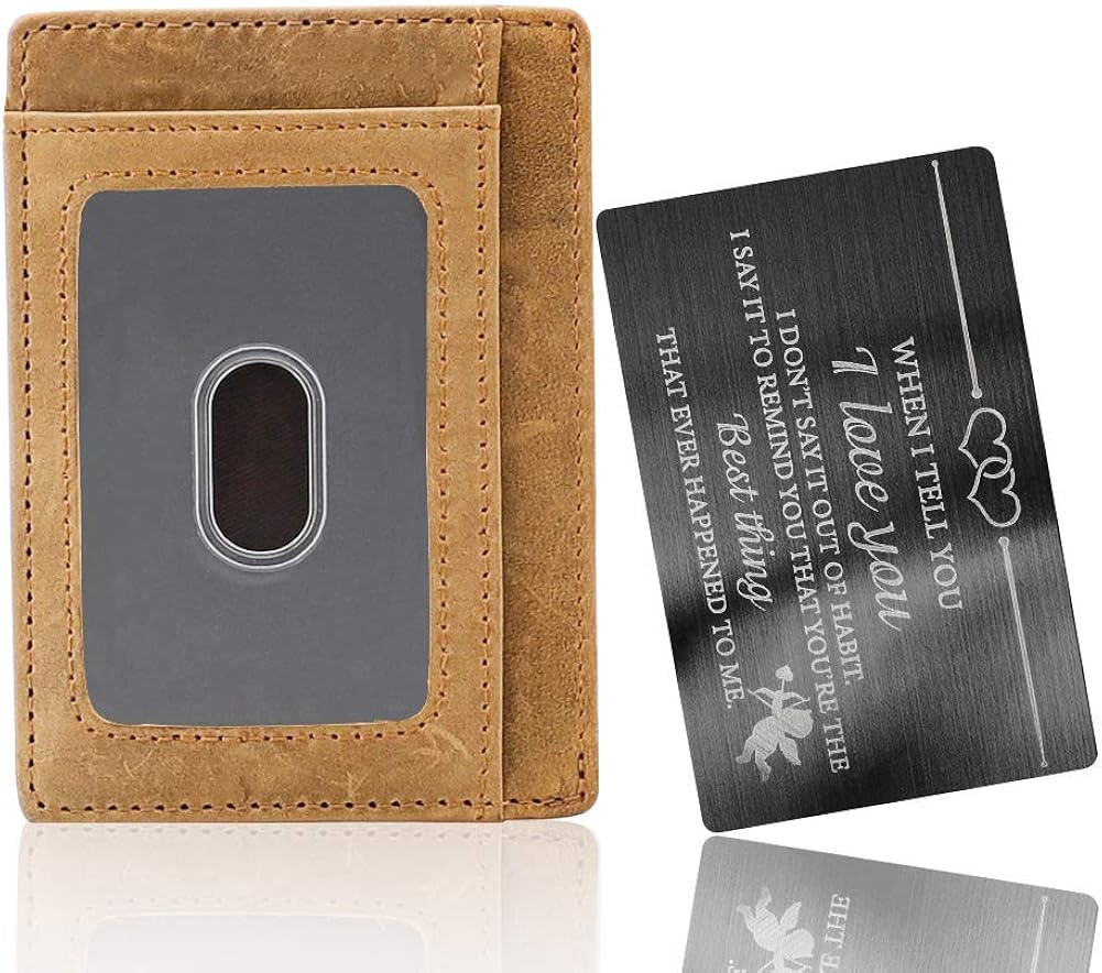 Son Memorial Gifts - Personalized Pocket Wallet For Daughter Gifts - 18th Birthday Graduation Christmas Gifts (Gifts For Son From Mom)