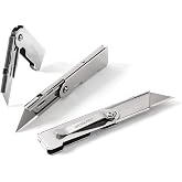 WORKPRO 3PCS Quick Change Folding Pocket Utility Knife Set with Belt Clip | Box Cutter with 10 Extra SK5 Blades, Quick-Change Razor Knife, EDC Utility Knife for DIY, Office, Home