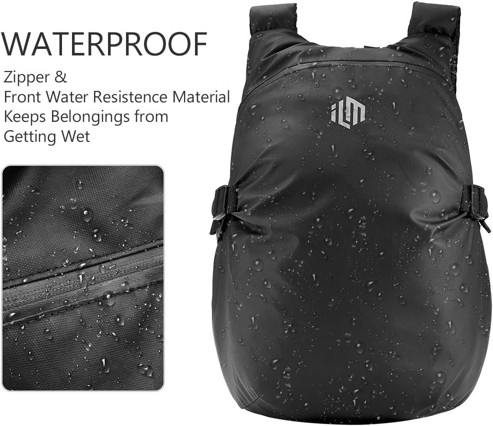 ILM Motorcycle Helmet Backpack Large Capacity Waterproof Lightweight Storage Bag with Reflective Stripe: Automotive