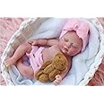 Mire & Mire 7" Miniature Reborn Baby Dolls - Silicone Full Body Baby Soft Skin Mini Realistic Newborn Doll with Feeding Accessories