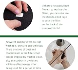 Ezebesta Activated Carbon Filters for Food Waste Bin 7 Pack 9.5x7cm Fits J&J view 7