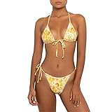 Women's Two Piece Bikini Swimsuit Set Floral Padded