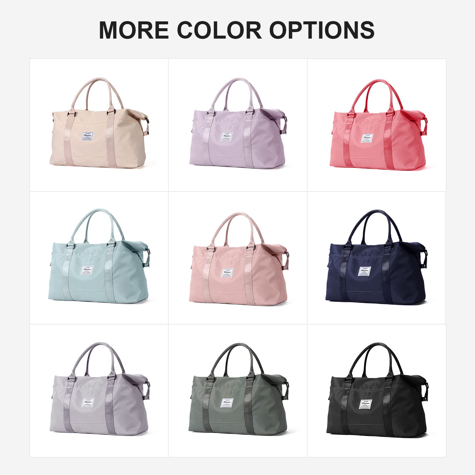 SEAFEW Sport Travel Duffle Bag Large Gym Tote Bag for Women, Weekender Carry on Bag for Airplane, Ladies Beach Overnight Bag Waterproof Luggage Bag with Wet Pocket