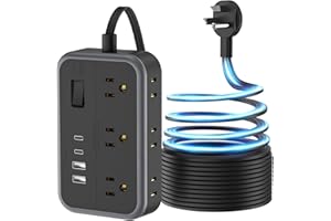 10 IN1 Extension Cord with Multiple Outlets NTONPOWER Flat Plug Power Strip with 4 USB Ports(Include 2 USB C) 15 Ft Extension Cord with USB Ports Surge Protector Power Strip with Flat Cord 6 Outlet