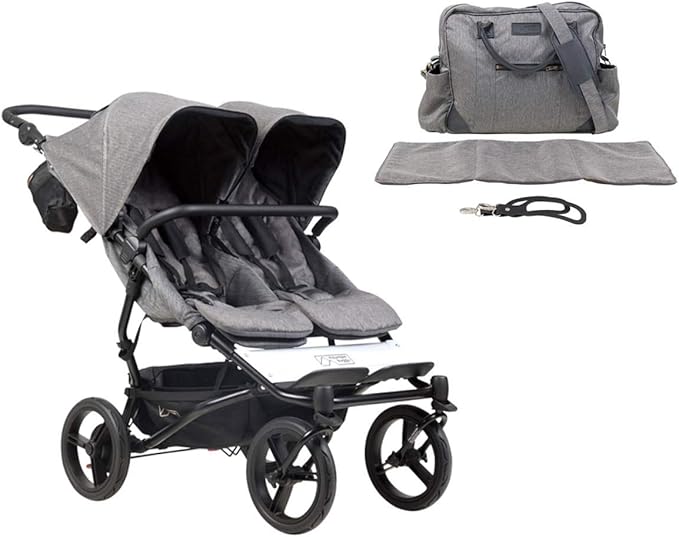 poussette double buggy grise