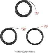 QWORK Bonsai Wire Set 1.0mm 1.5mm 2.0mm 10m Each Aluminum Tree Training Wire view 2